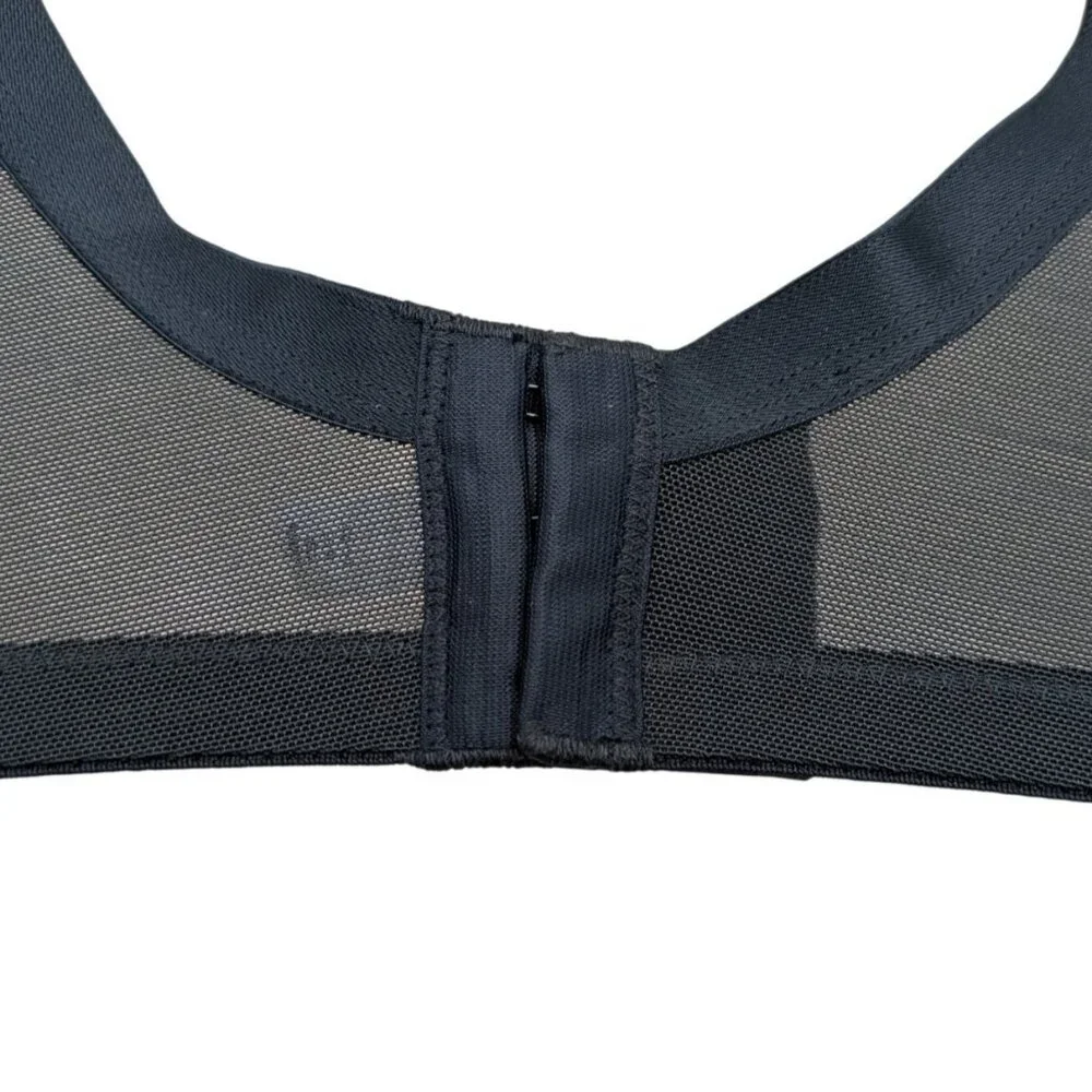 Cacique Womens Balconette Bra 42D Black Red Lace Underwire Unlined - Picture 8 of 10